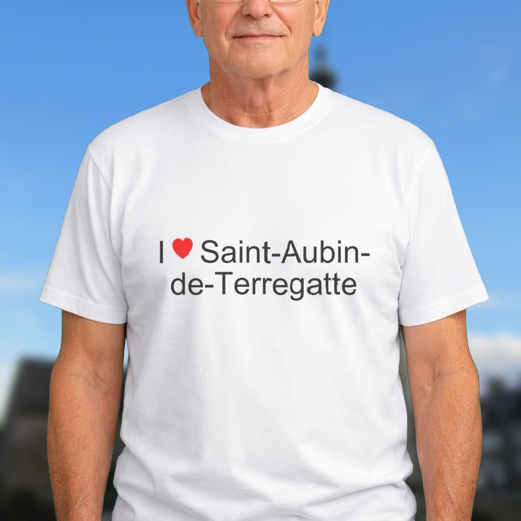 T-shirt I love saint-aubin-de-terregatte