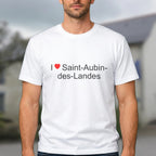 T-shirt I love saint-aubin-des-landes