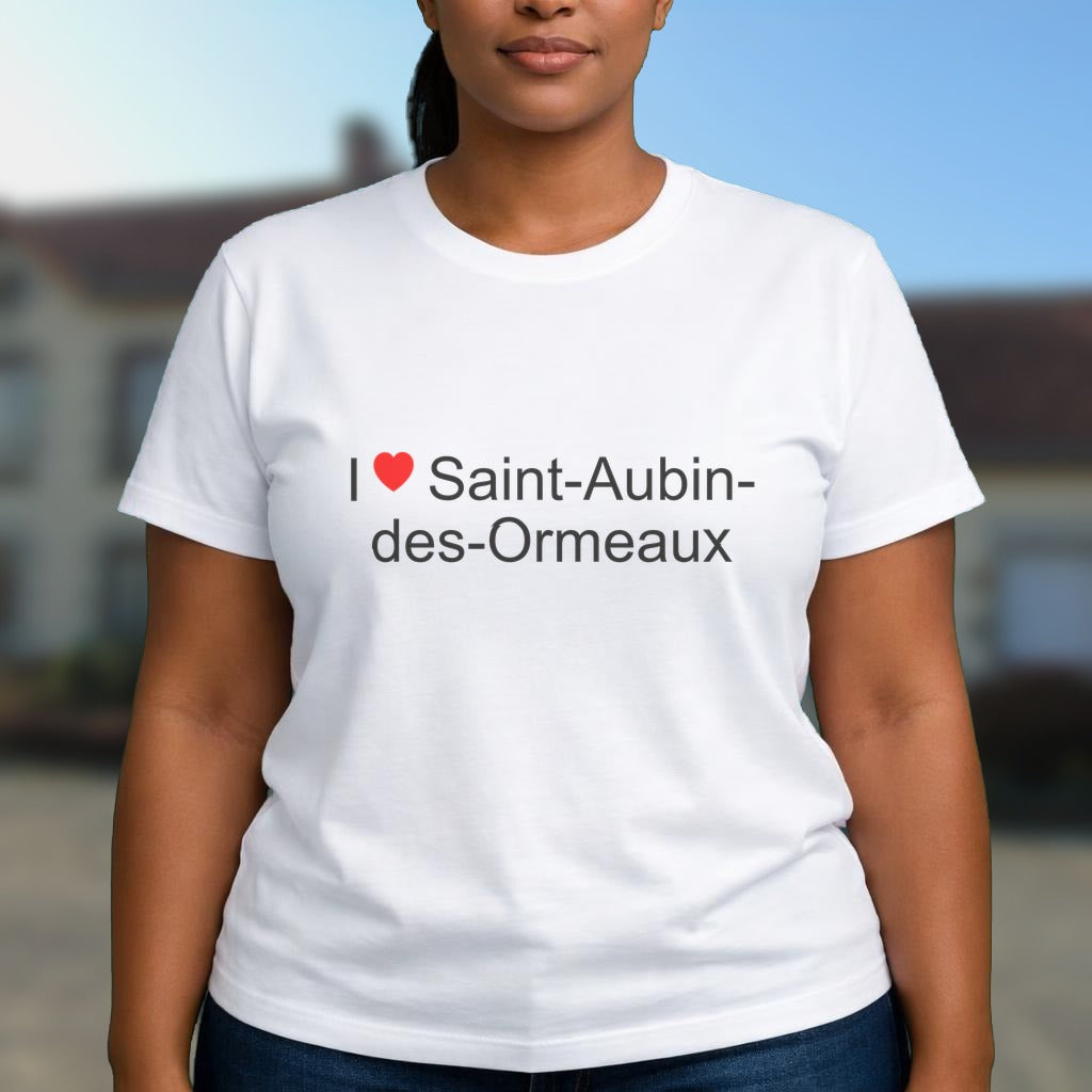 T-shirt I love saint-aubin-des-ormeaux