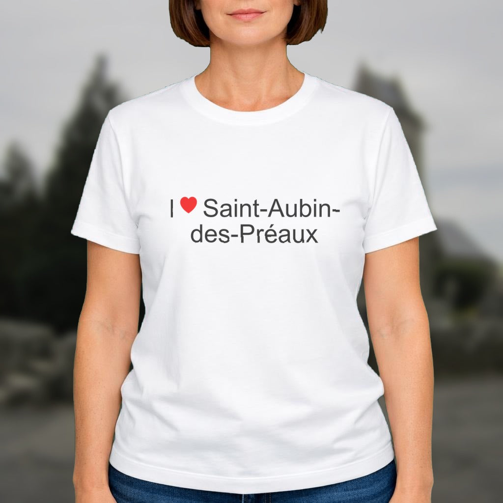 T-shirt I love saint-aubin-des-préaux