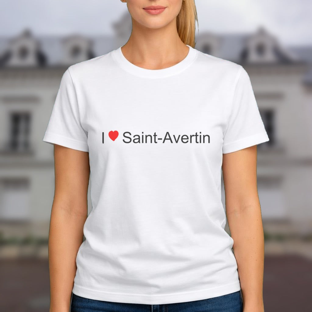 T-shirt I love saint-avertin