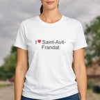 T-shirt I love saint-avit-frandat