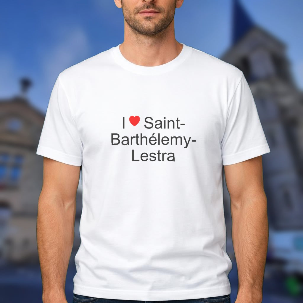 T-shirt I love saint-barthélemy-lestra
