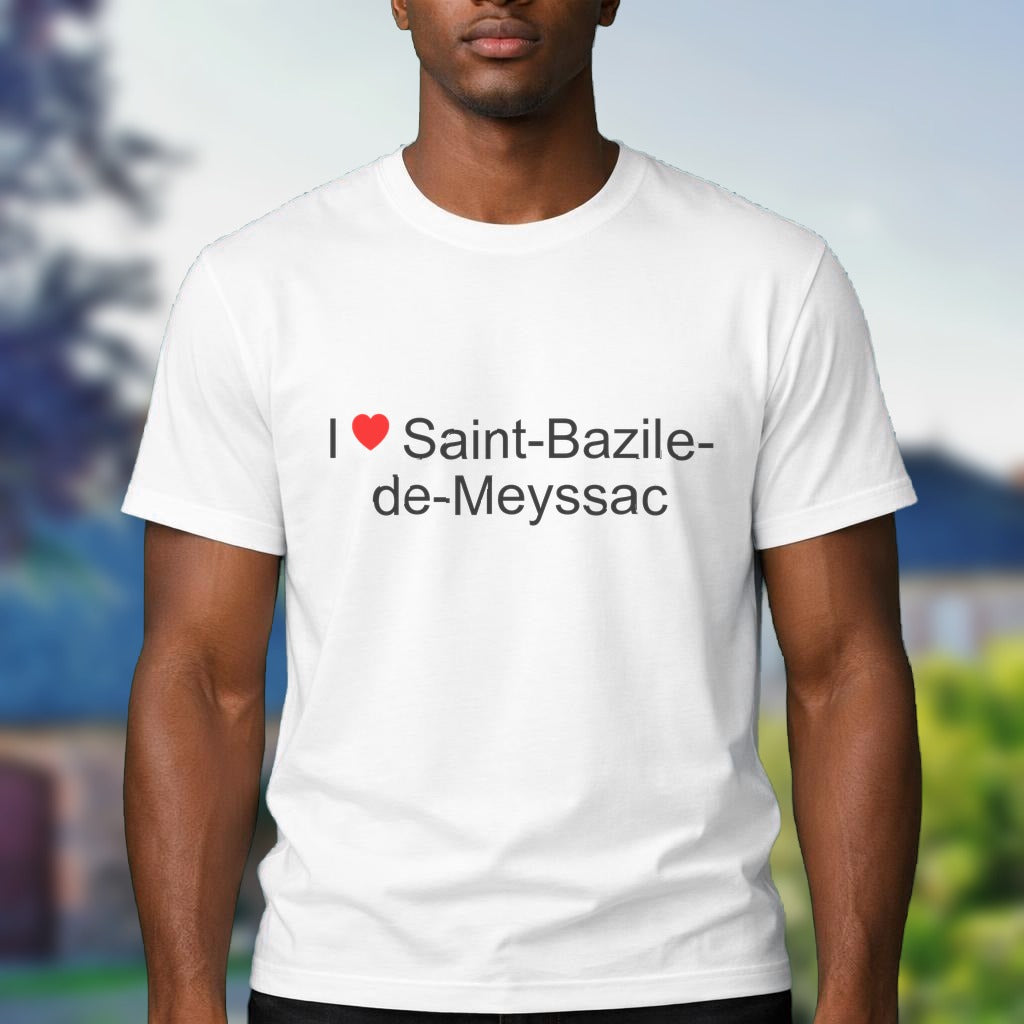 T-shirt I love saint-bazile-de-meyssac