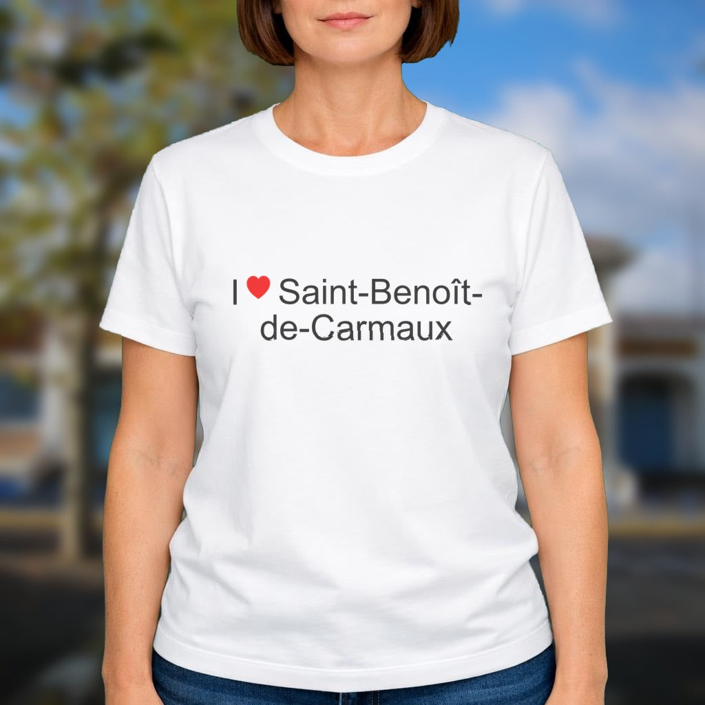 T-shirt I love saint-benoît-de-carmaux