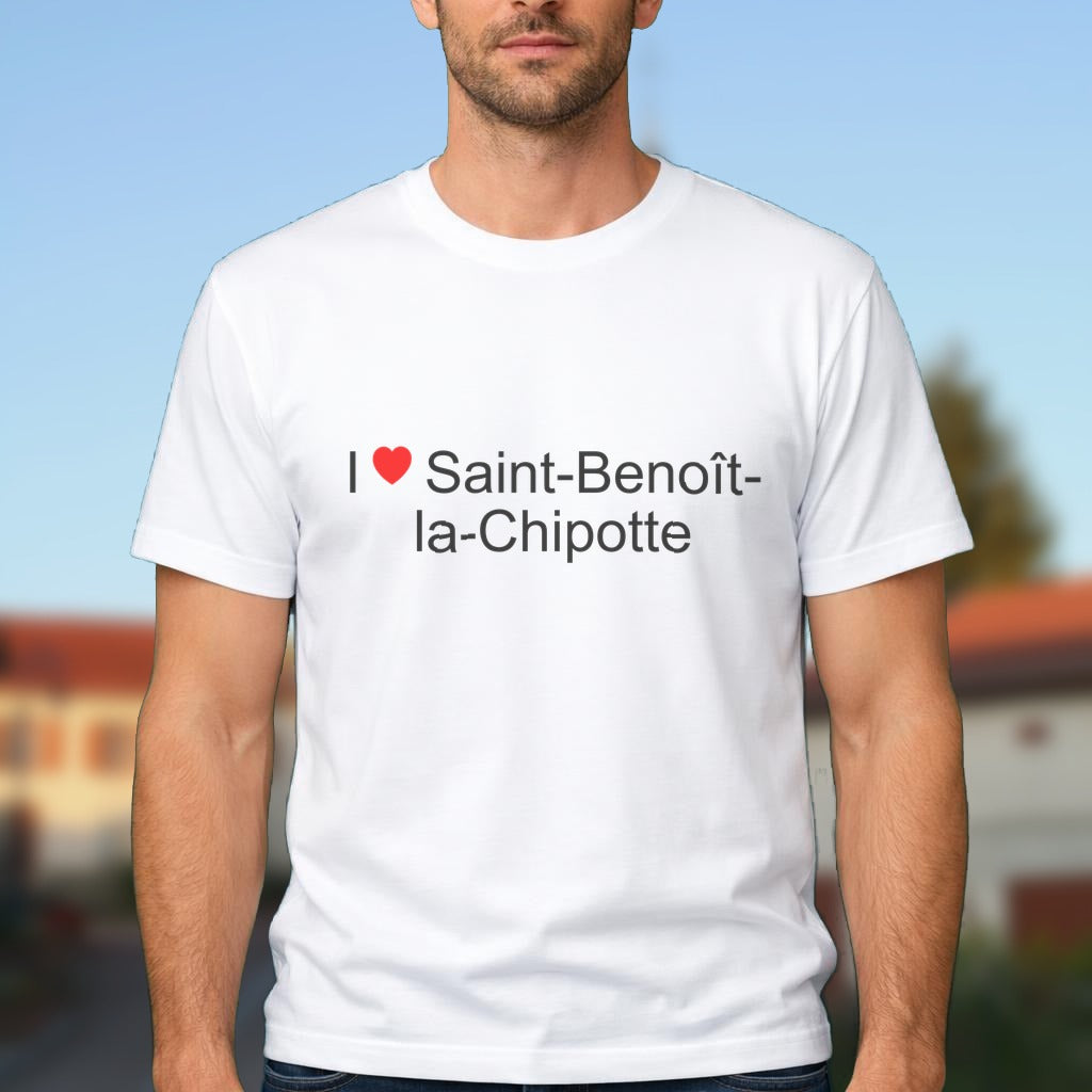 T-shirt I love saint-benoît-la-chipotte