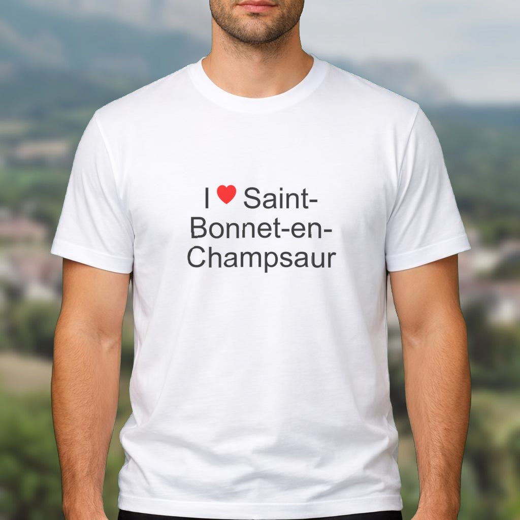 T-shirt I love saint-bonnet-en-champsaur