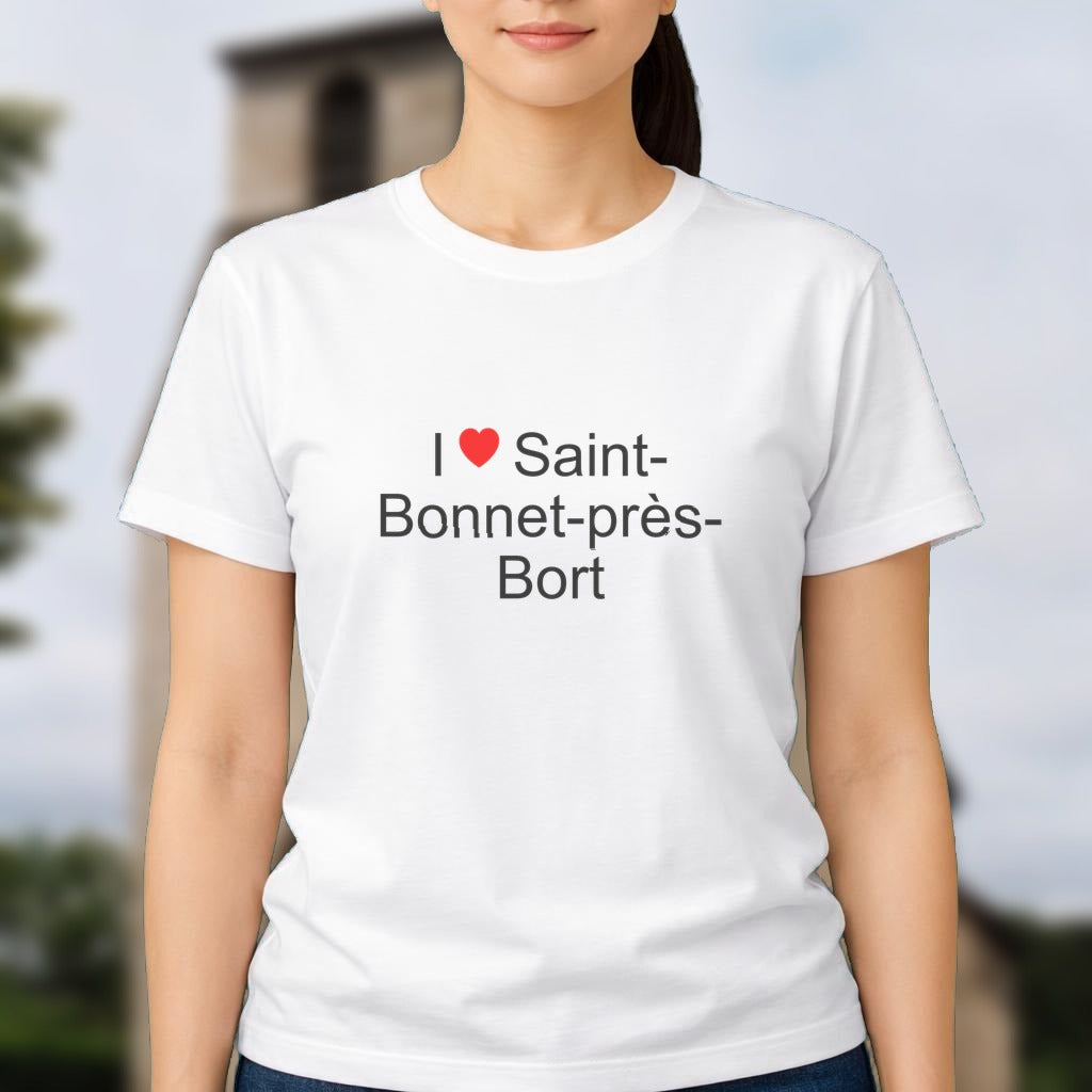T-shirt I love saint-bonnet-près-bort
