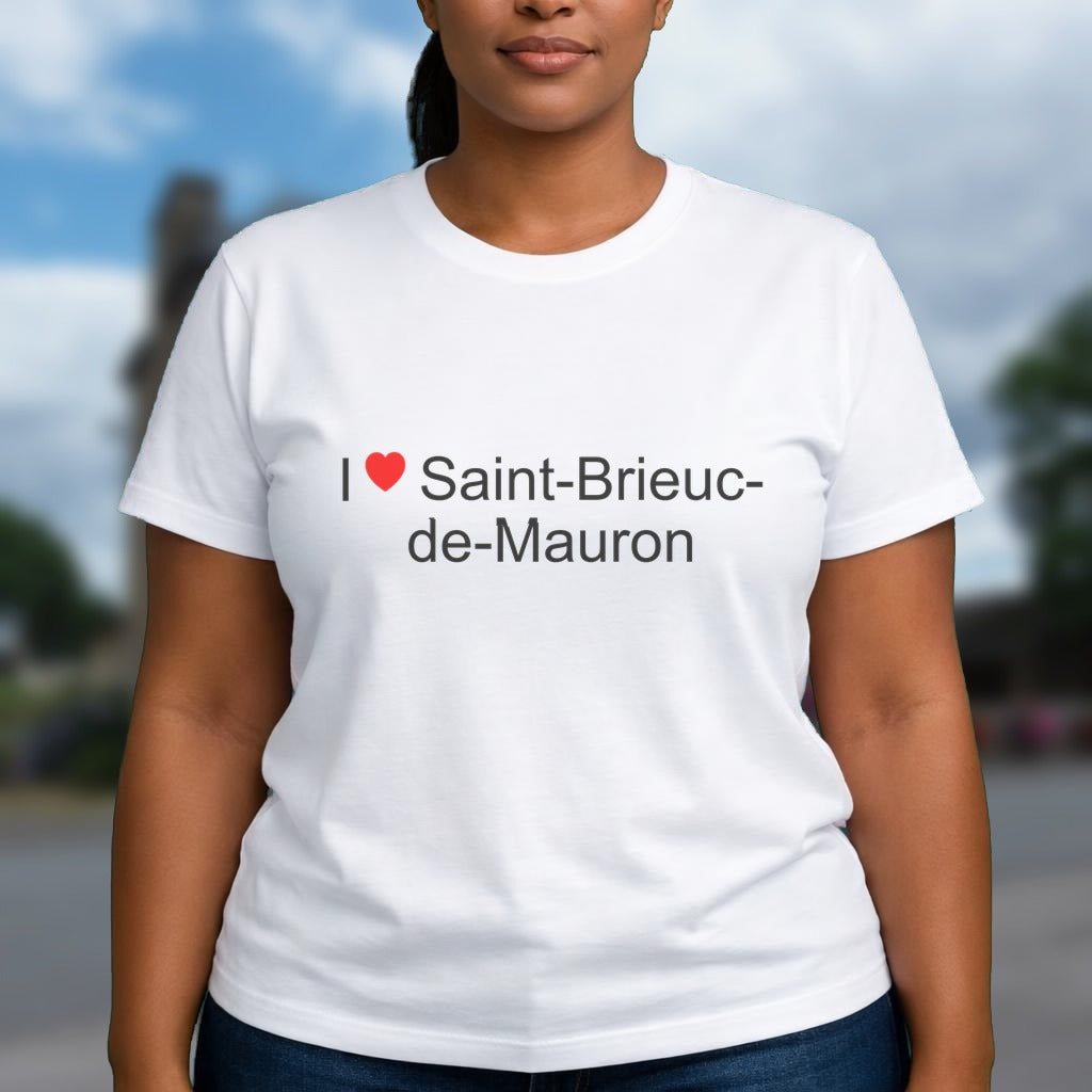 T-shirt I love saint-brieuc-de-mauron