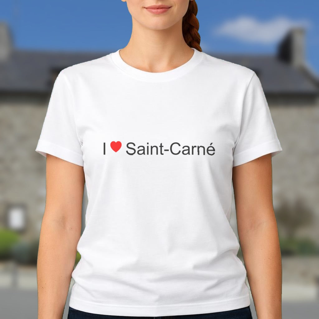 T-shirt I love saint-carné
