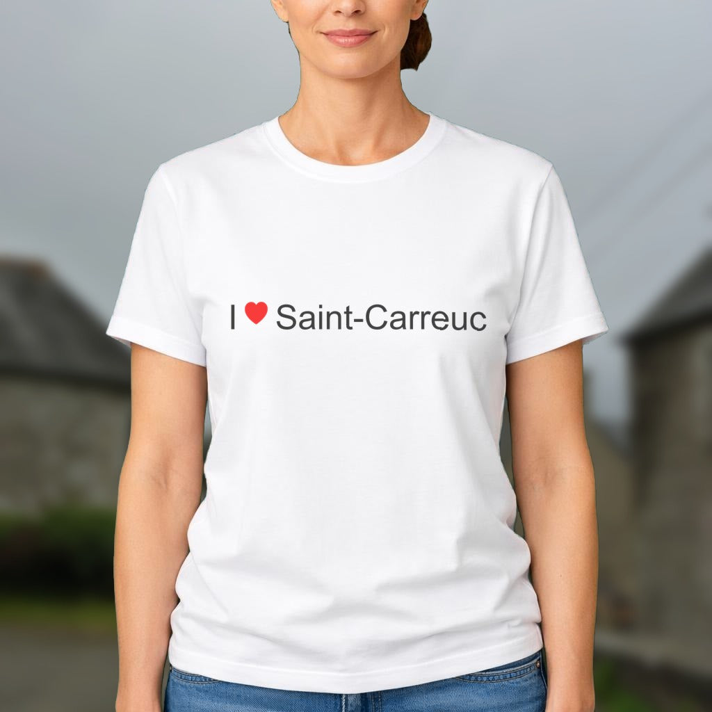 T-shirt I love saint-carreuc