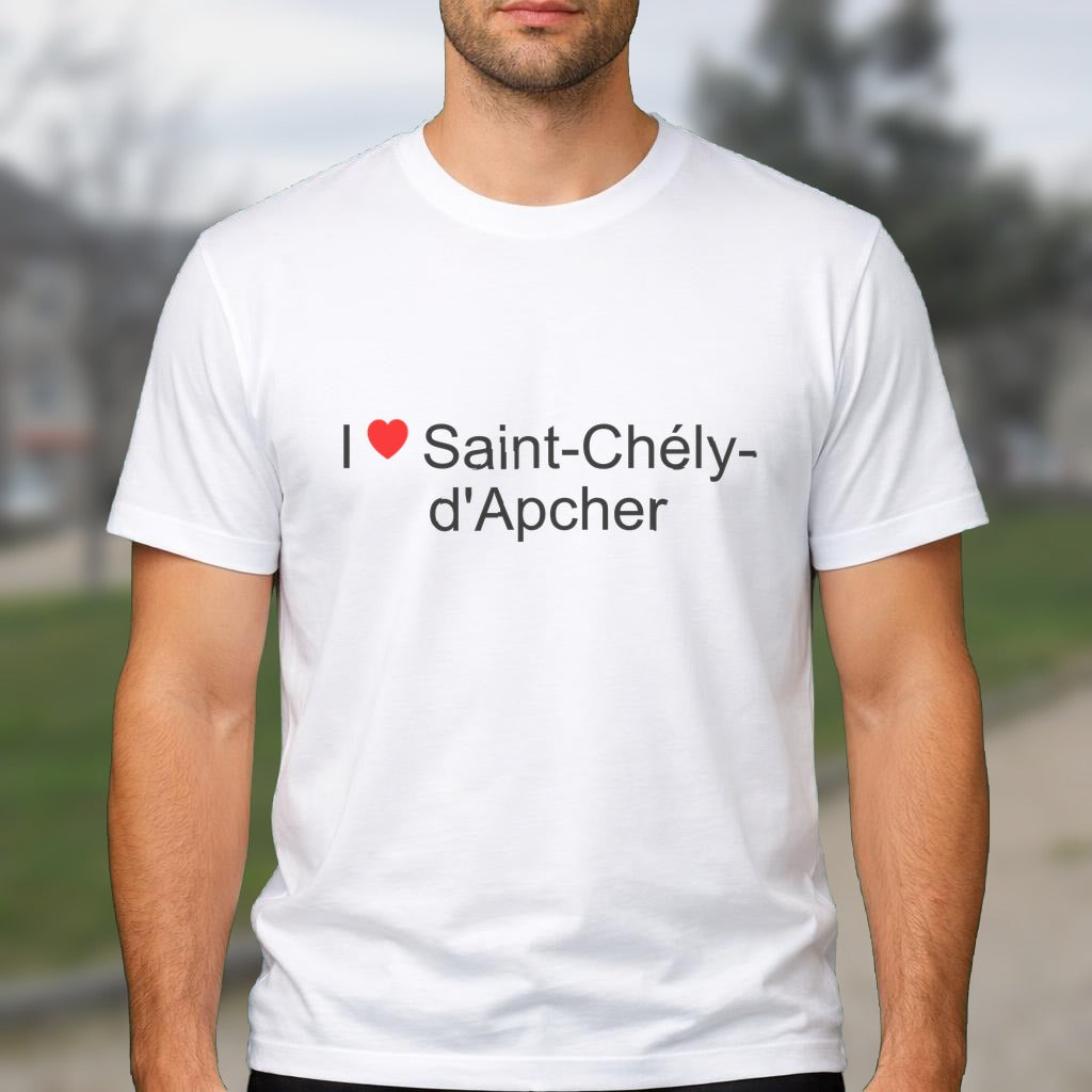 T-shirt I love saint-chély-d'apcher