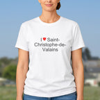 T-shirt I love saint-christophe-de-valains