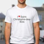T-shirt I love saint-christophe-des-bois