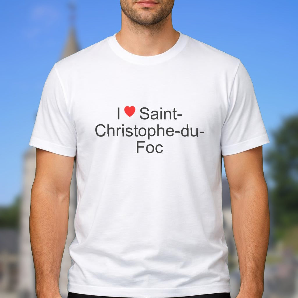 T-shirt I love saint-christophe-du-foc