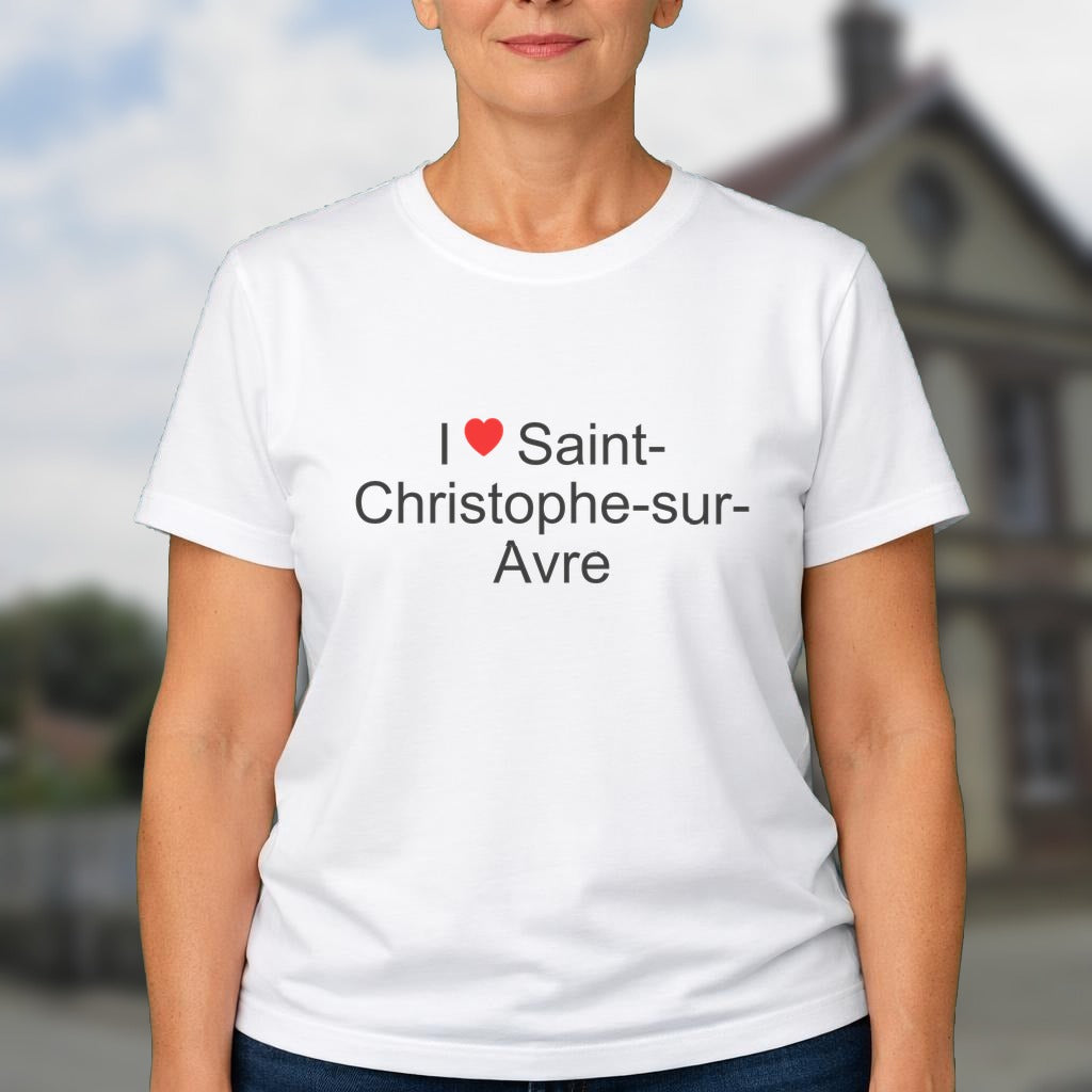 T-shirt I love saint-christophe-sur-avre