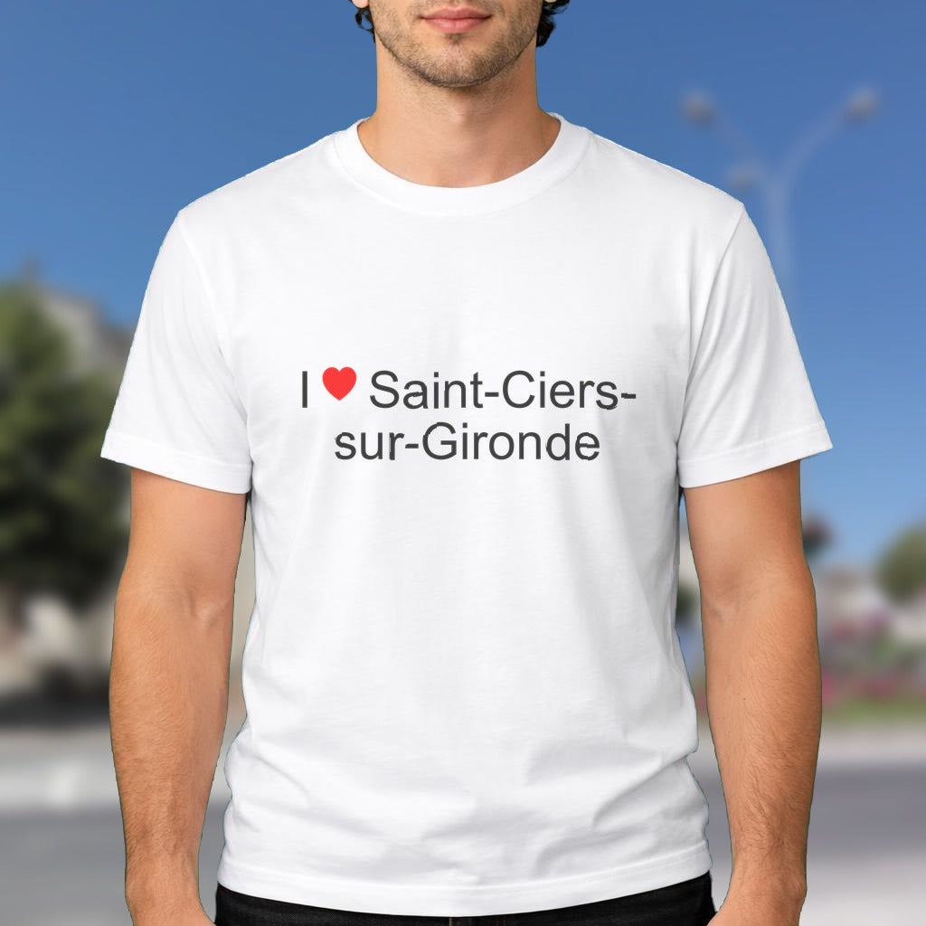 T-shirt I love saint-ciers-sur-gironde