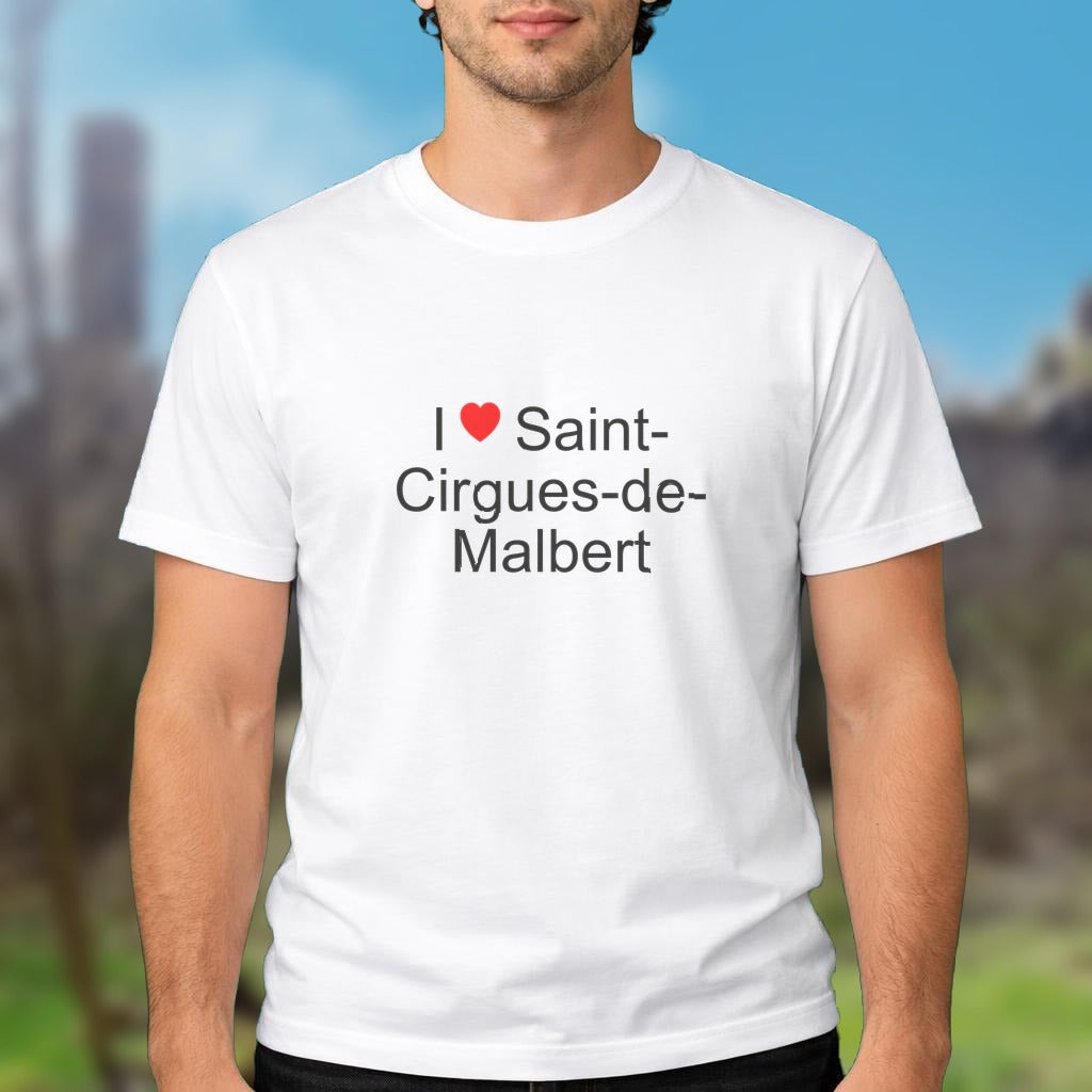 T-shirt I love saint-cirgues-de-malbert