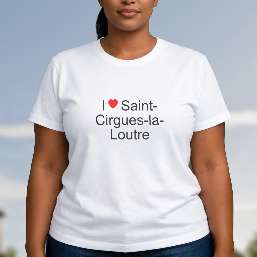 T-shirt I love saint-cirgues-la-loutre