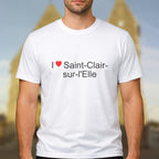T-shirt I love saint-clair-sur-l'elle