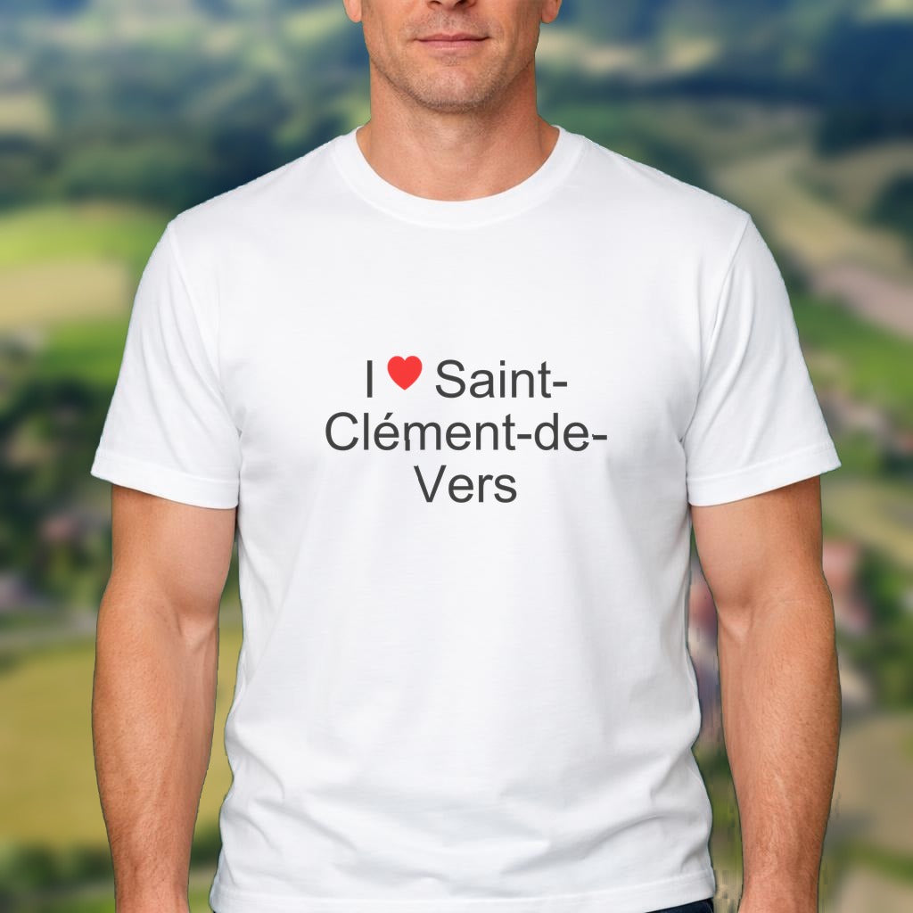 T-shirt I love saint-clément-de-vers
