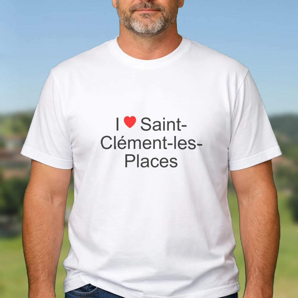 T-shirt I love saint-clément-les-places