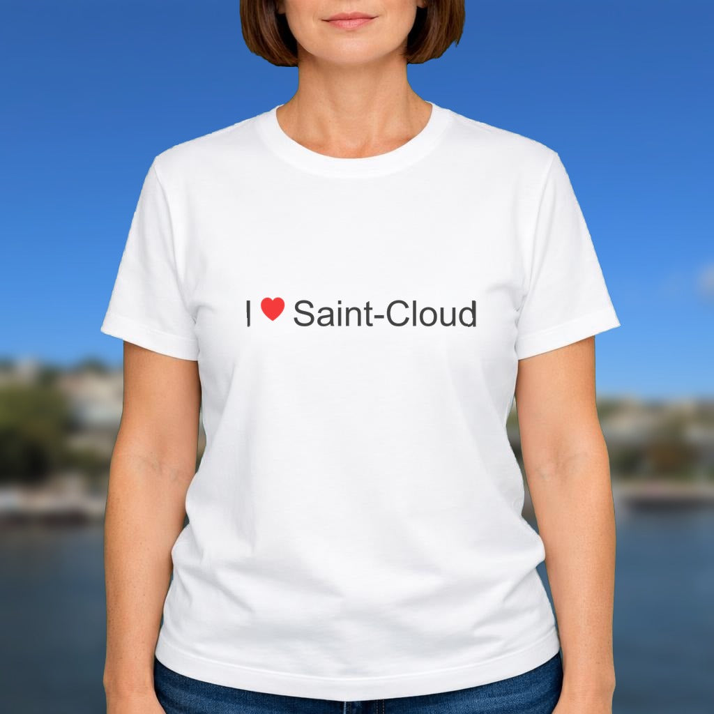 T-shirt I love saint-cloud