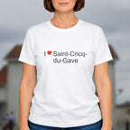 T-shirt I love saint-cricq-du-gave