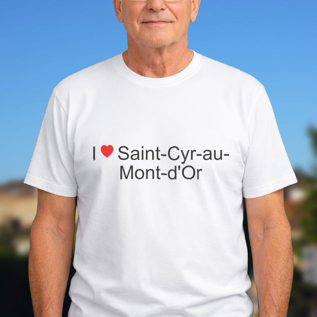 T-shirt I love saint-cyr-au-mont-d'or