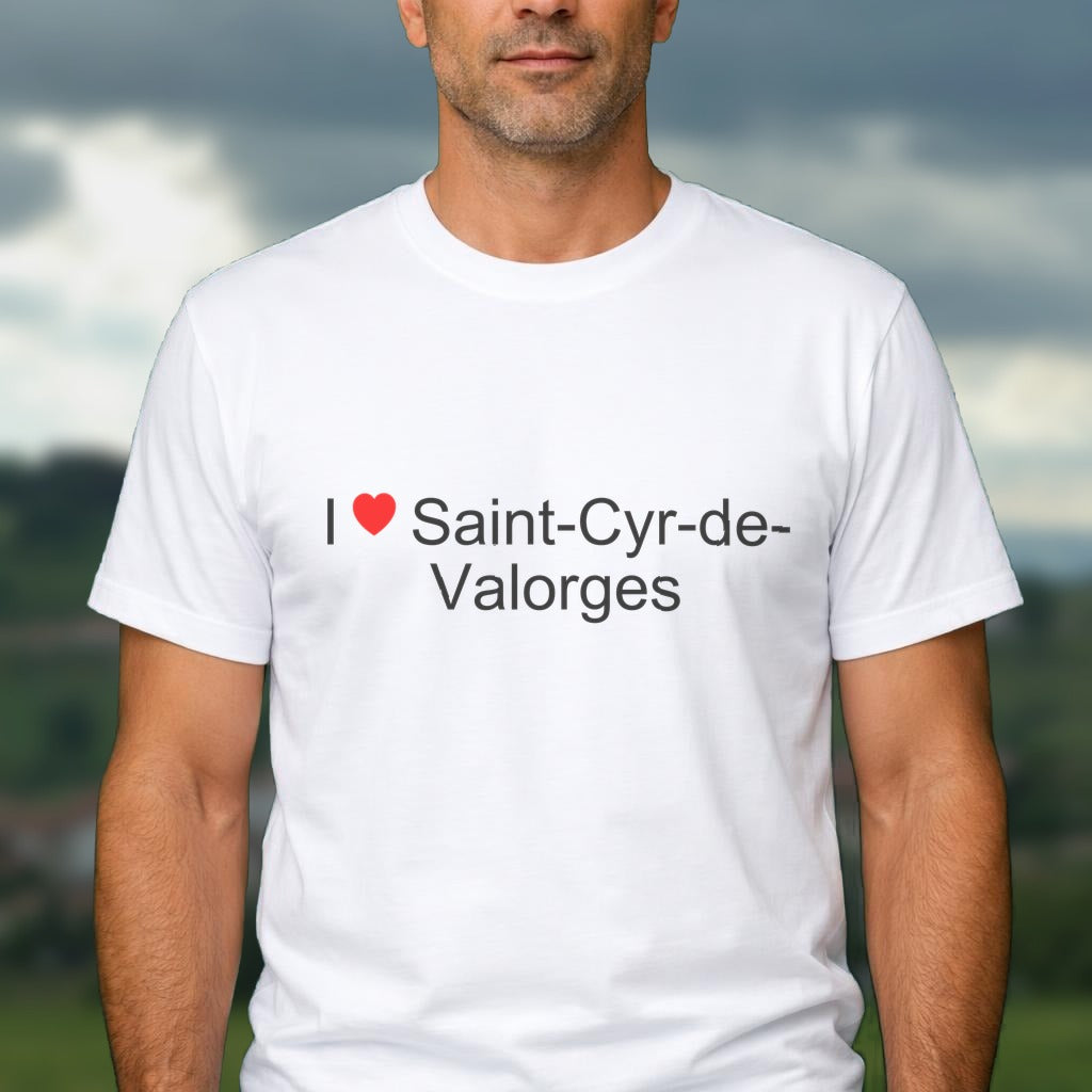 T-shirt I love saint-cyr-de-valorges