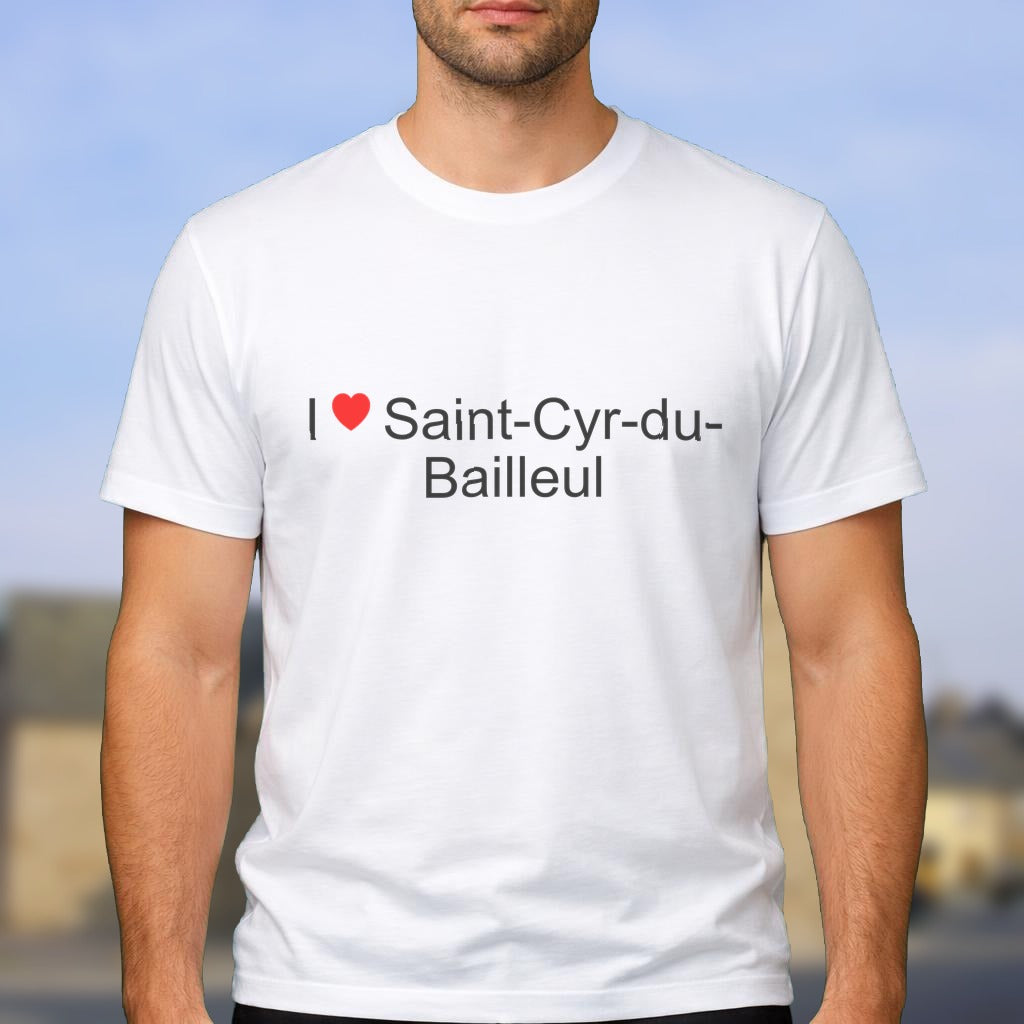 T-shirt I love saint-cyr-du-bailleul