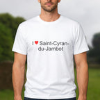 T-shirt I love saint-cyran-du-jambot