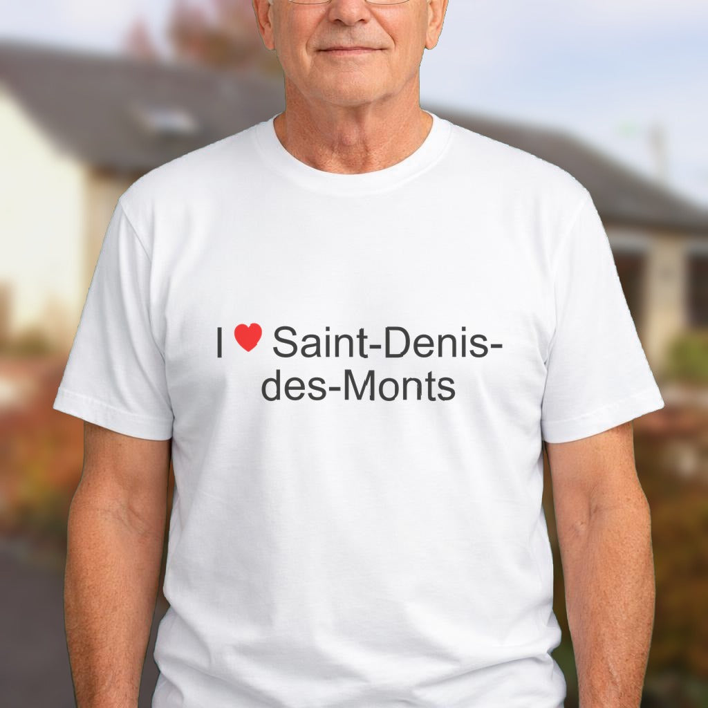 T-shirt I love saint-denis-des-monts
