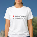 T-shirt I love saint-didier-au-mont-d'or