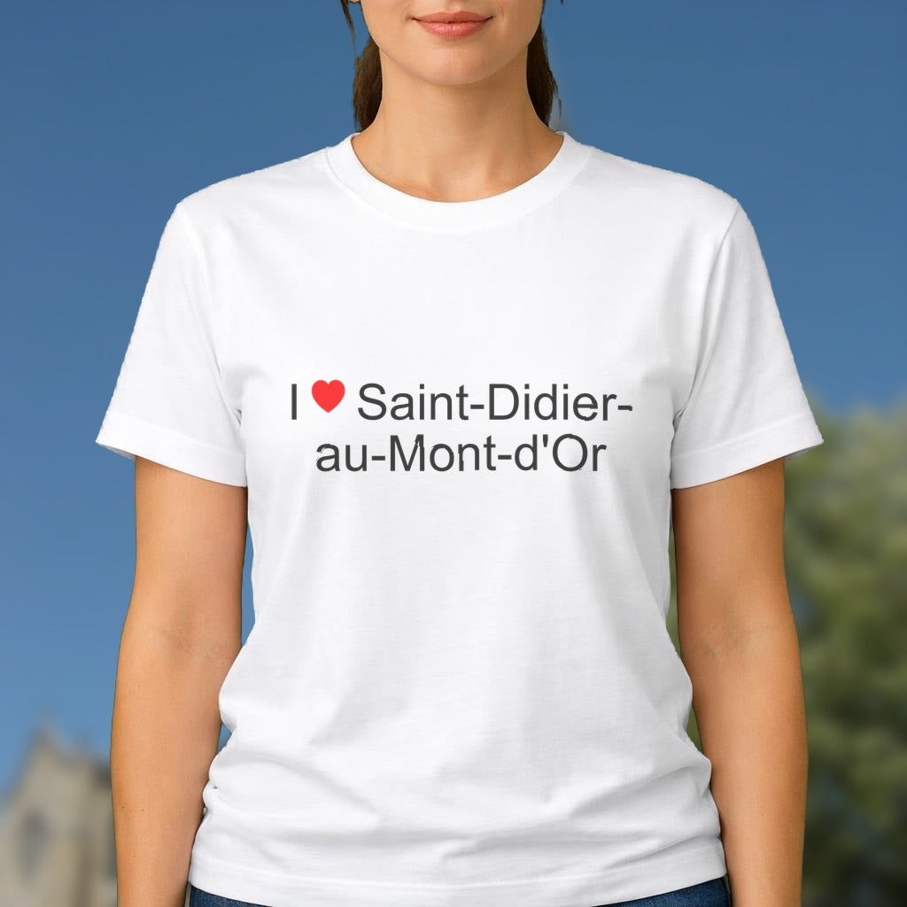 T-shirt I love saint-didier-au-mont-d'or