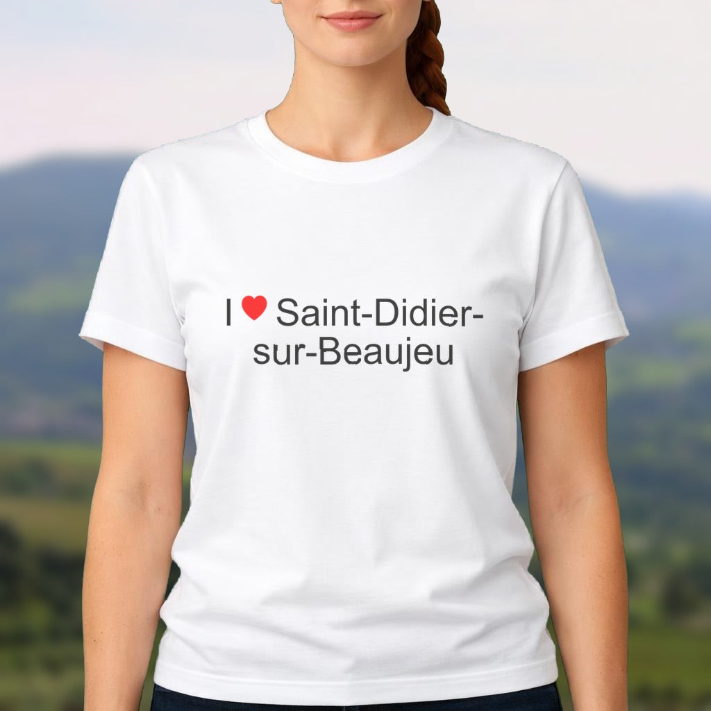 T-shirt I love saint-didier-sur-beaujeu
