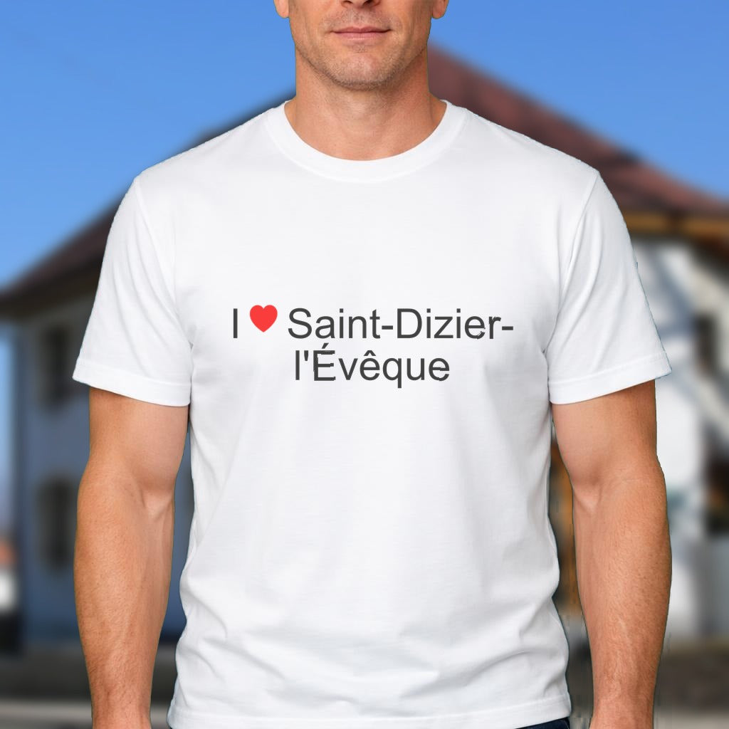 T-shirt I love saint-dizier-l'évêque