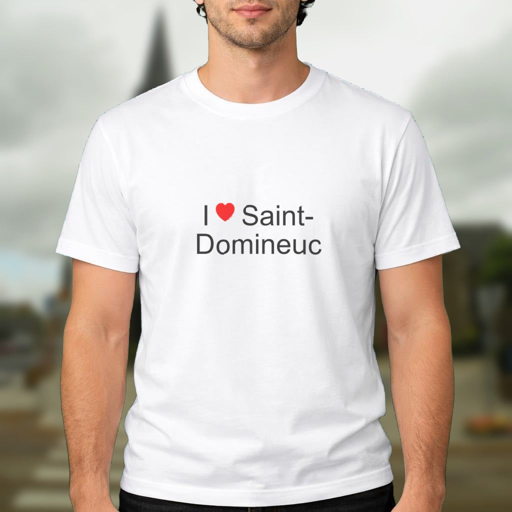 T-shirt I love saint-domineuc