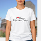 T-shirt I love saint-étienne-d'orthe