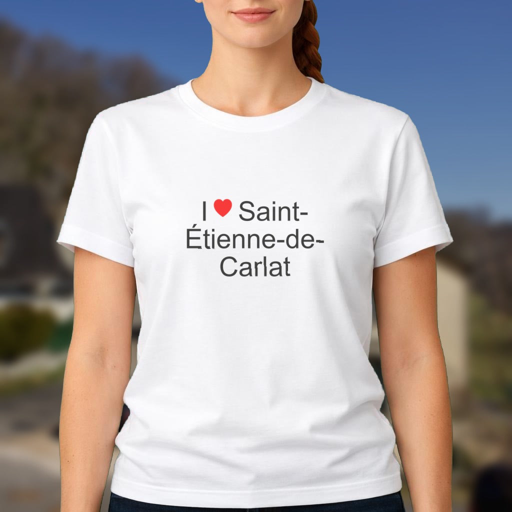 T-shirt I love saint-étienne-de-carlat