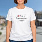 T-shirt I love saint-étienne-de-cuines