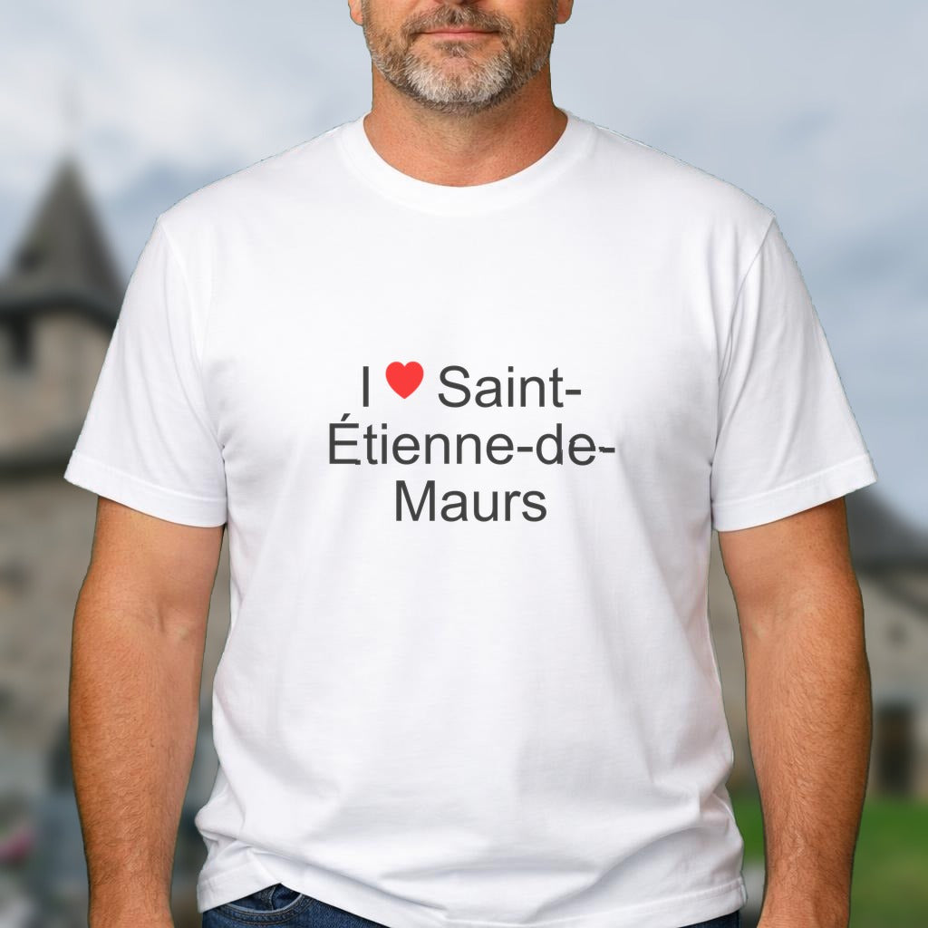 T-shirt I love saint-étienne-de-maurs