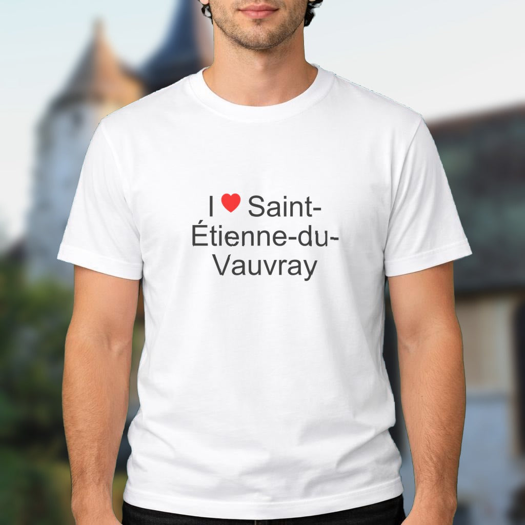 T-shirt I love saint-étienne-du-vauvray