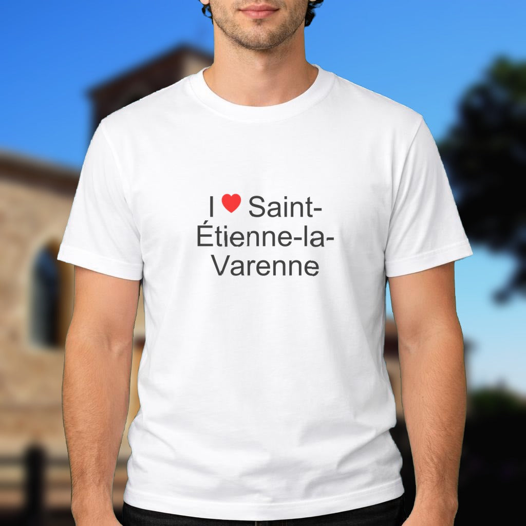 T-shirt I love saint-étienne-la-varenne