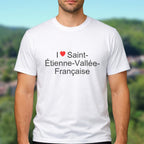 T-shirt I love saint-étienne-vallée-française