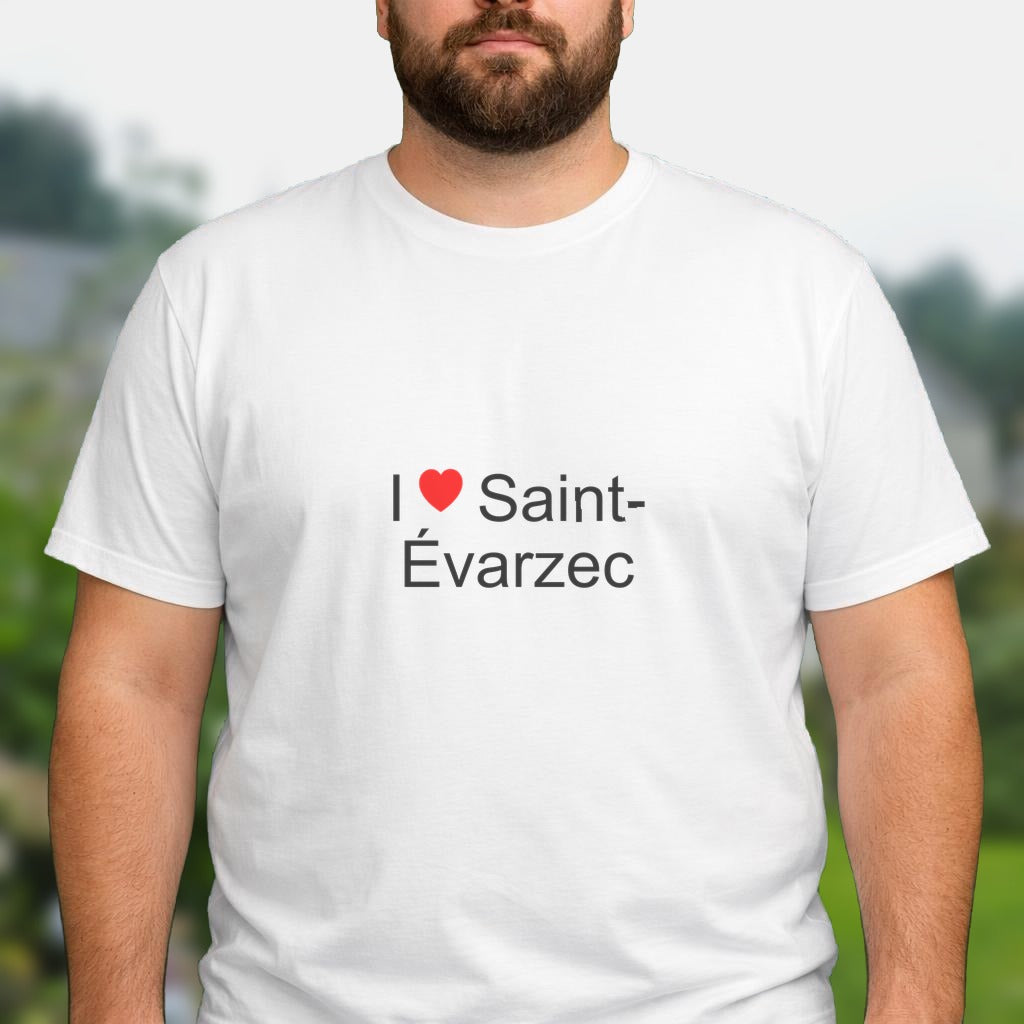 T-shirt I love saint-évarzec