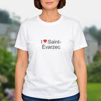 T-shirt I love saint-évarzec