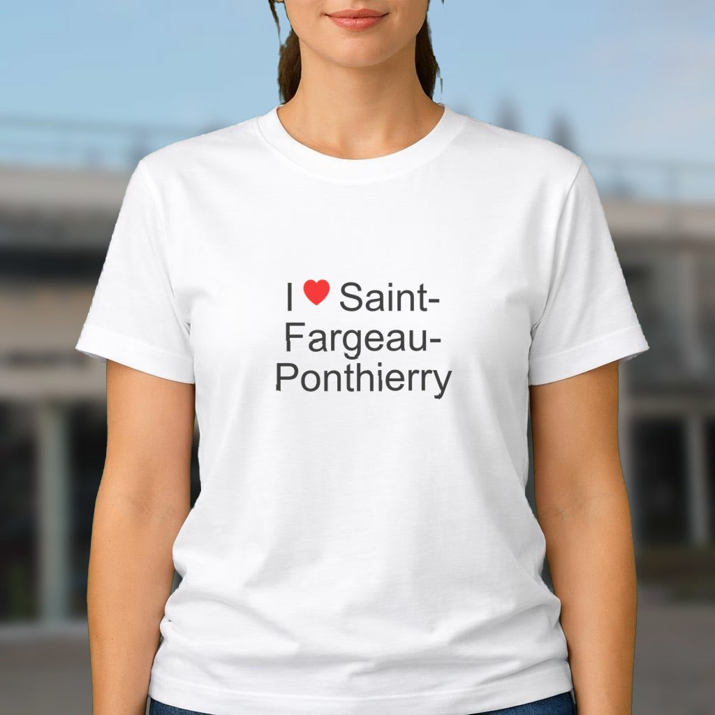 T-shirt I love saint-fargeau-ponthierry