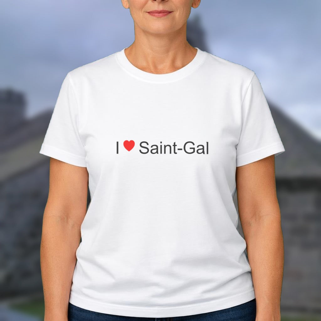 T-shirt I love saint-gal