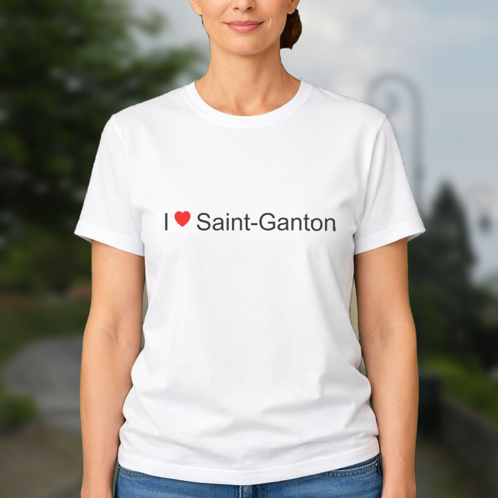 T-shirt I love saint-ganton